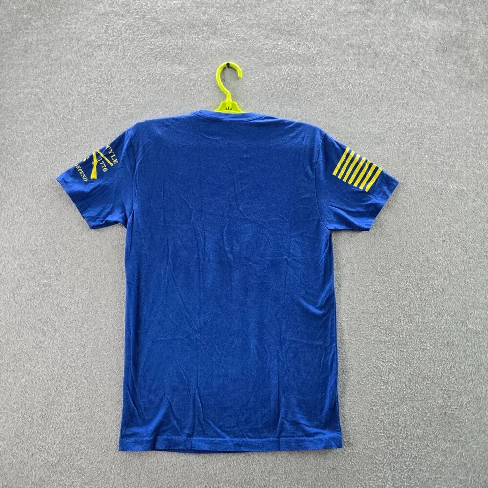 Grunt Style Men‎ Shirt SMALL Blue Graphic Print Day Of The Dad Printed
